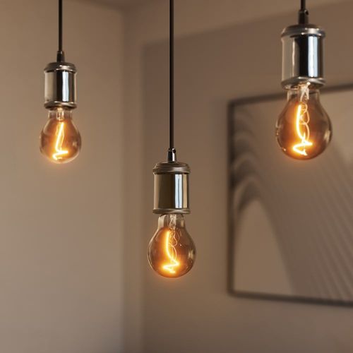 Suspension En Acier Gris Métallique 10x11cm