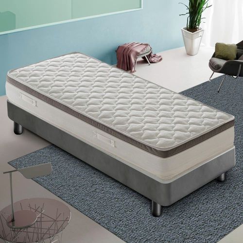 Matelas ressorts ensachés et mémoire de forme 80x190 épaisseur 27 cm