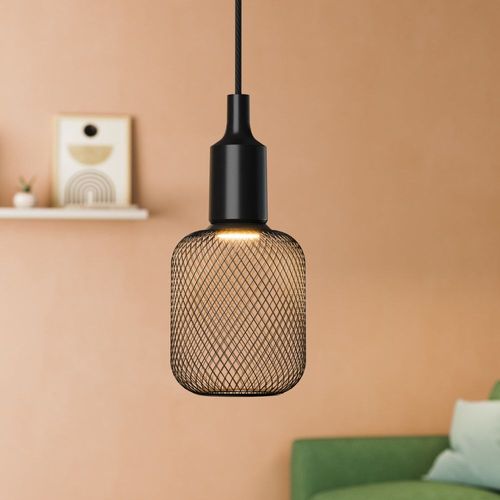 Suspension En Acier Noir, 164cm