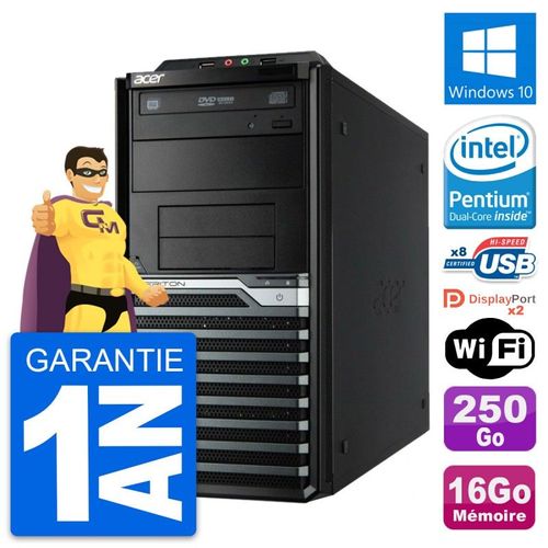 PC Tour Acer Veriton M4630G Intel G3220 RAM 16Go Disque 250Go Windows 10 Wifi