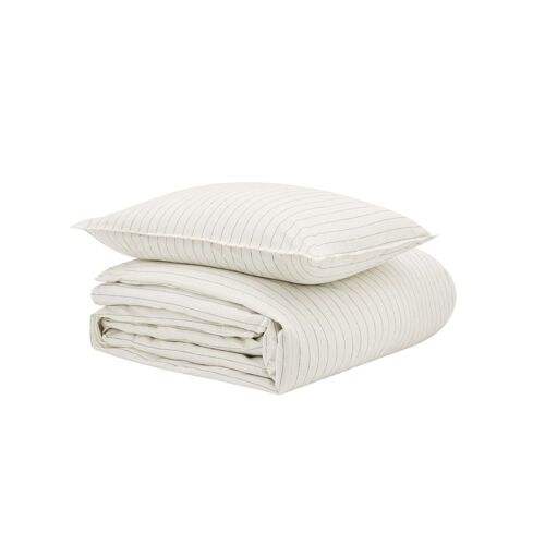 Parure De Lit Unie En Flanelle De Coton Beige 240x220