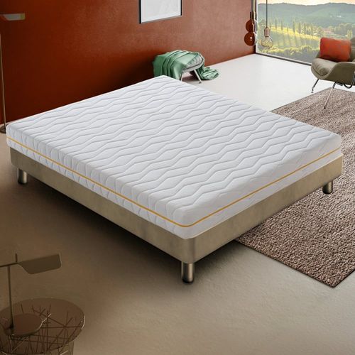 Matelas en mousse 120x200 epaisseur 20 cm, housse amovible