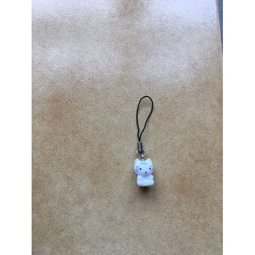Bijou Téléphone Chat Blanc