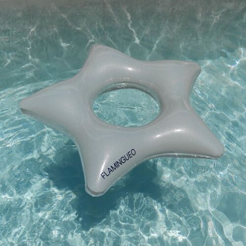 Bouée Piscine Etoile Enfants Pvc Argent