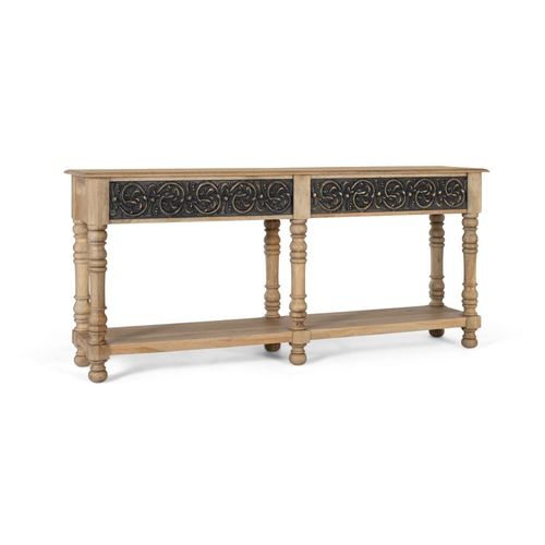 Console En Bois De Manguier Au Design Artisanal