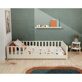 Lit Au Sol Enfant En Bois - 90x190