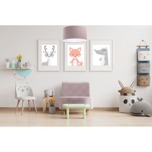 Suspension Enfant Tissu Rose