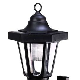 Lampe Solaire Murale En Plastique Noir