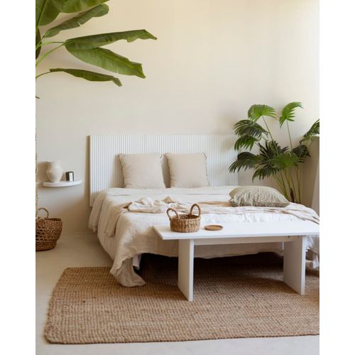 Tête De Lit En Bois De Pin Blanc 160x80cm