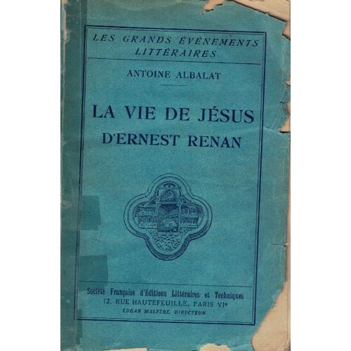 La Vie De Jésus D'ernest Renan-1933
