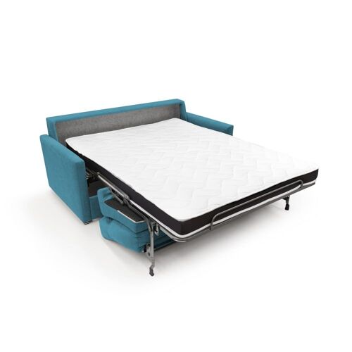 Canapé lit convertible en tissu imperméable 176 cm bleu ciel