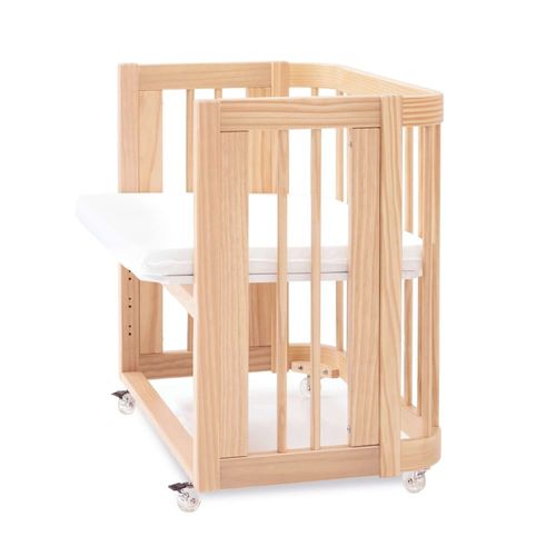 Berceau Cododo 55x70 Cm En Couleur Naturel Pour Bébé Avec Matelas