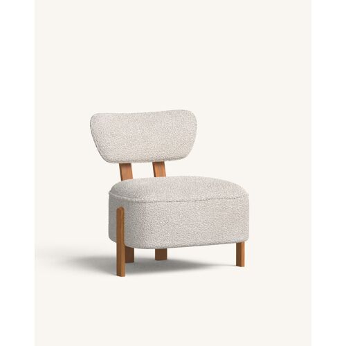 Fauteuil Avec Tissu Recyclé Couleur Blanc