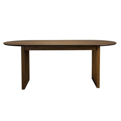 Table De Repas Extensible Ovale En Bois De Noyer