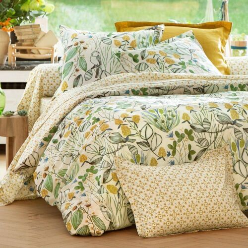 Taie D'oreiller Carrée Jaune 63x63 En Coton