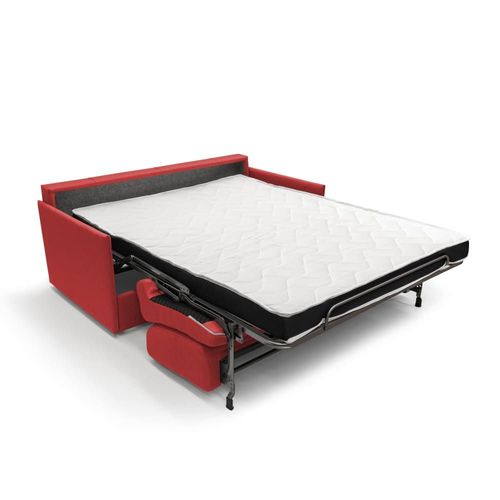 Canapé Lit Convertible En Tissu Imperméable 189 Cm Rouge