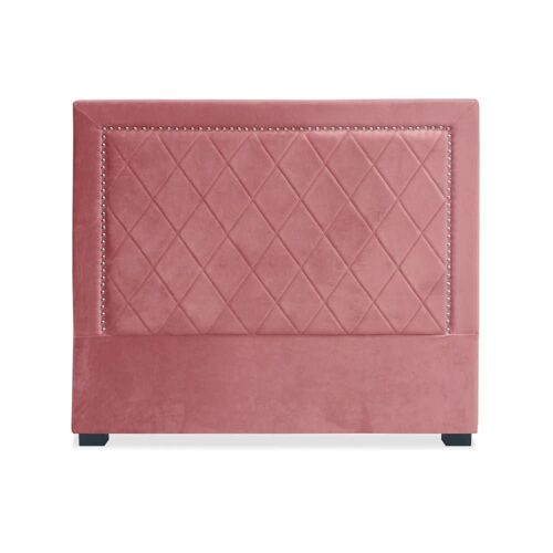Tête de lit 140cm velours rose