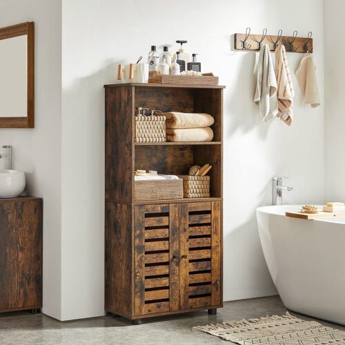 Meuble De Rangement Style Industriel Effet Bois Marron Rustique