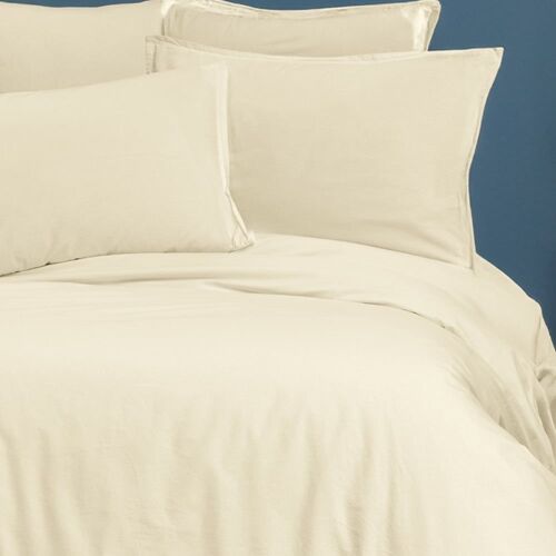 Housse De Couette En Coton Ecru 200x200 Cm