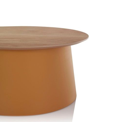 Table Basse En Polypropylène Moutarde Et Mdf