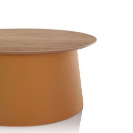 Table Basse En Polypropylène Moutarde Et Mdf