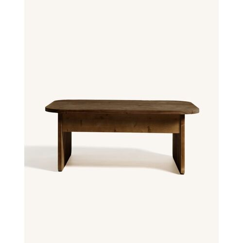 Table Basse Élévatrice En Bois De Sapin Couleur Marron