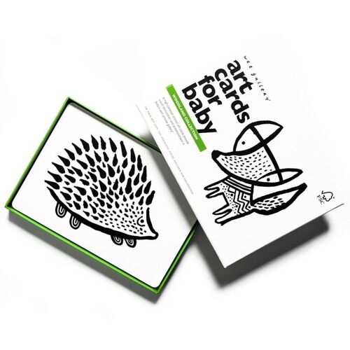 Boîte De 6 Cartes Imagier En Noir Et Blanc - Forêt - Wee Gallery