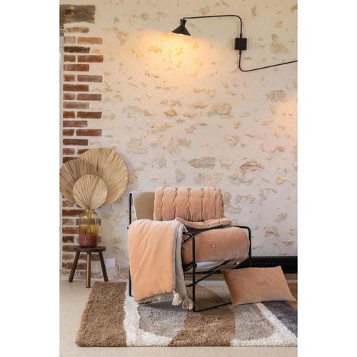 Edredon Pompons En Coton Epice 80 X 180