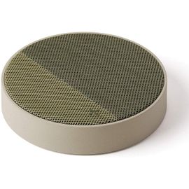 Lexon Oslo Energy Enceinte Bluetooth 5W et Station de Charge sans Fil Gris Clair/Vert