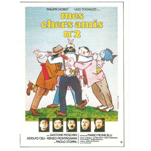 Mini Affichette De Cinéma "Mes Chers Amis N°2" 1982 Film De Mario Monicelli
