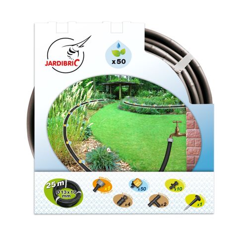 Jardibric - Kit goutte à goutte d'irrigation (Ø16 mm - 25 m)