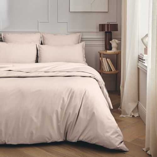 Taie De Traversin En Percale De Coton Rose 43x190