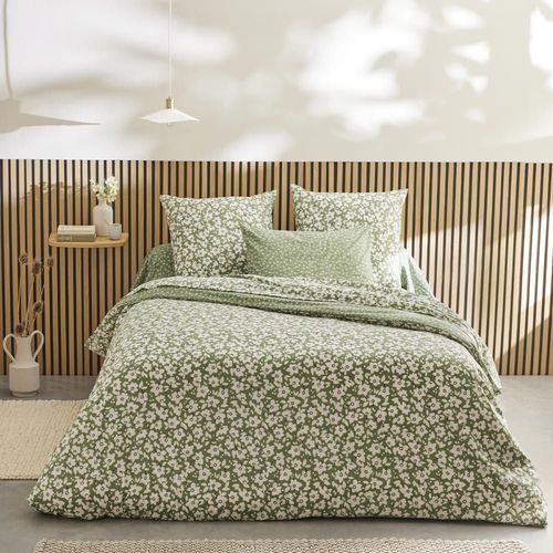 Drap Housse Imprimé En Lyocell Vert 160x200