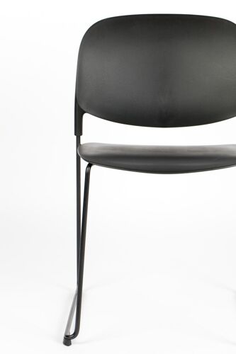 Chaise en polypropylène noir