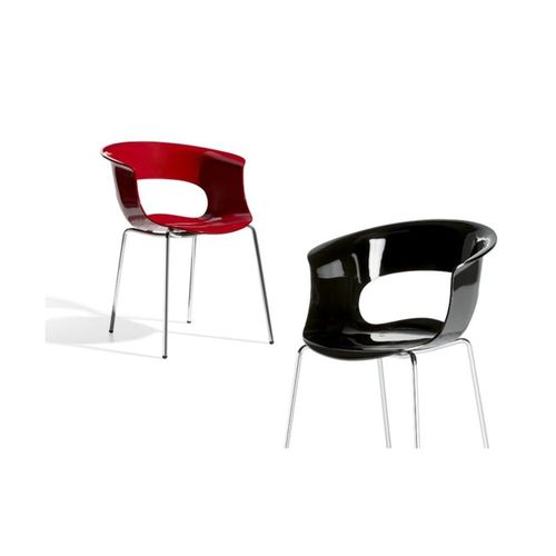 Chaise Design En Plastique Transparent