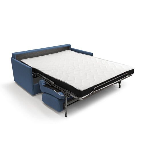 Canapé lit convertible en tissu imperméable 169 cm bleu