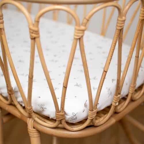 Drap Housse Berceau Bébé En Gaze De Coton 40x80 Cm