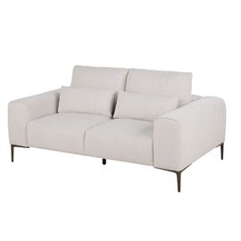 Canapé 2 Places En Textile Tramé Grège