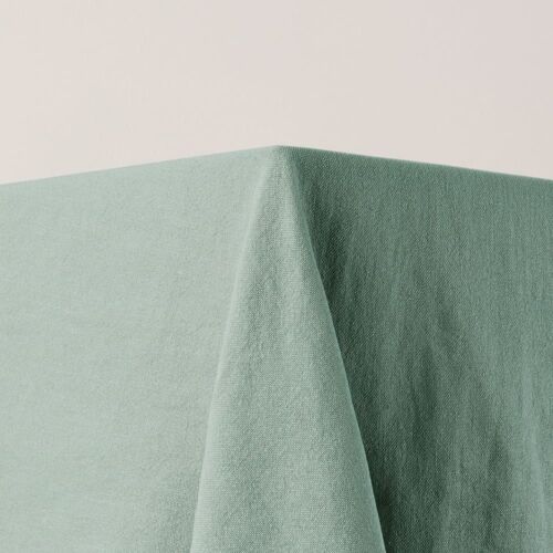 Nappe Rectangulaire En Lin Vert 140x320 Cm