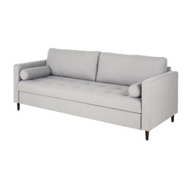 Canapé Convertible 3/4 Places Gris Chiné