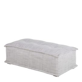 Pouf Pour Canapé Modulable Gris Clair Chiné