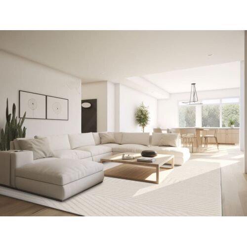 Tapis Design Avec Effet Relief Beige 200 X 290