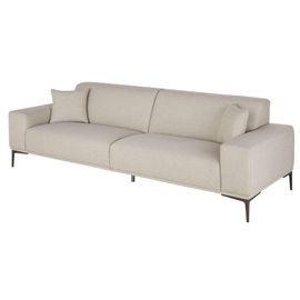 Canapé 3/4 Places Gris Clair Chiné