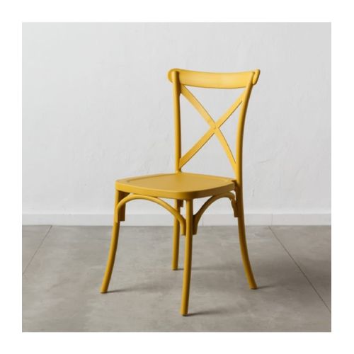 Chaise Bistrot En Polypropylène Jaune
