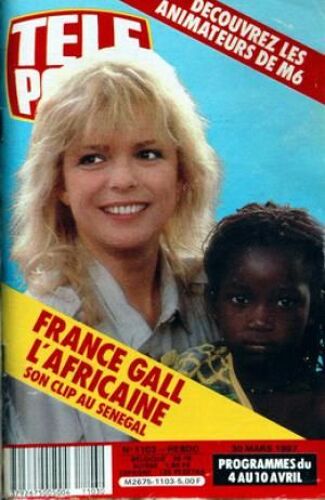 Tele Poche 1103 1987 France Gall/Chamfort/Arielle Dombasle/Bruel/Cocogirls/Sophie Favier/Lepers