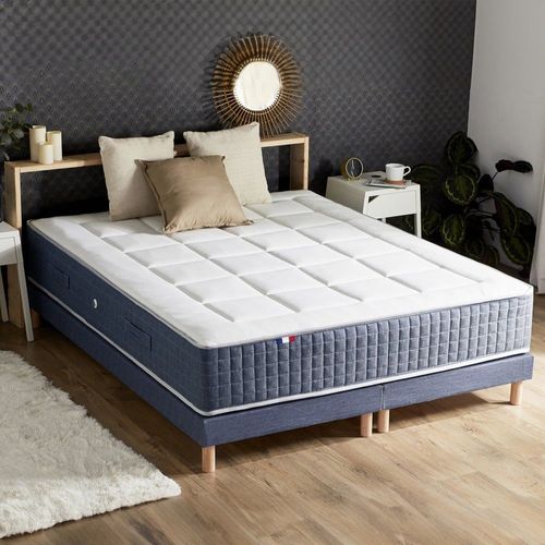 Sommier Tapissier Bleu Denim 2x90x200
