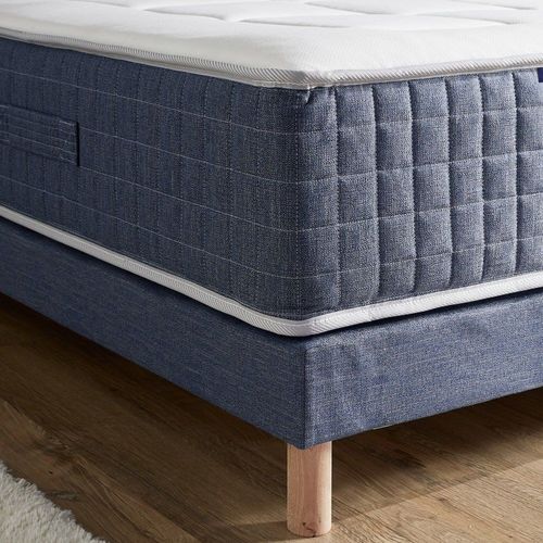 Sommier Tapissier Bleu Denim 80x200