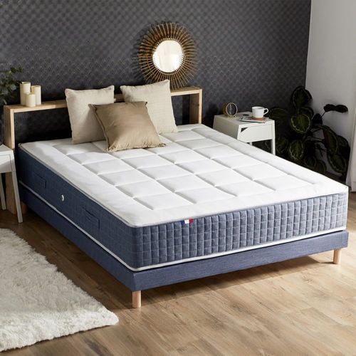 Sommier Tapissier Bleu Denim 160x200