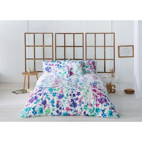 Housse De Couette Imprimé En Percale Coton Multicolore 240x220 Cm