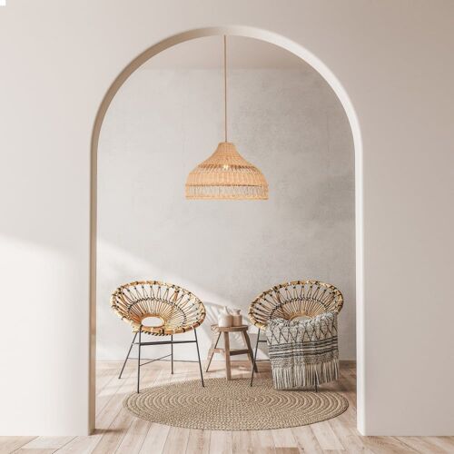 Suspension En Fibre Naturelle E27